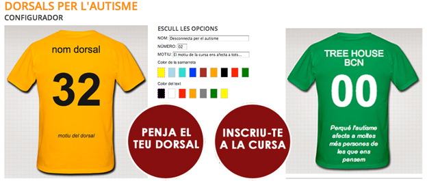 Cursa Solidaria Autisme Penja Dorsal