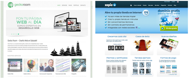 ienda Online Xopie y Diseño Web GeckoRoom en Sabadell Terrassa Sant Cugat