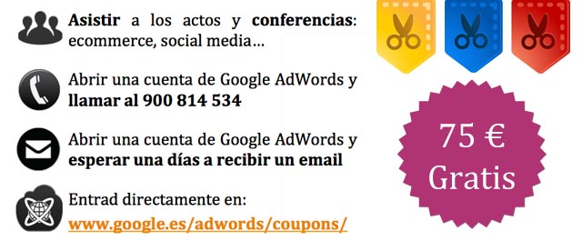 cupon google campañas adWords