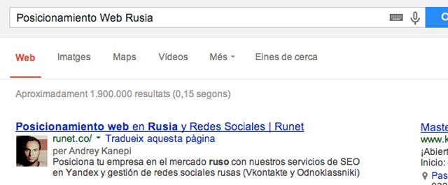 Foto de google ahuthor rank y author ship